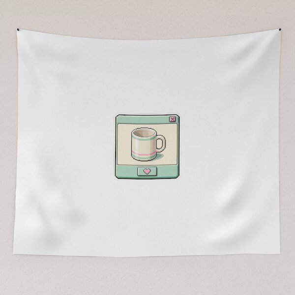 Item preview, Retro Pixel Coffee Mug Pop Up Window 90s Tech Sticker designed and sold by NEL-BOX.
