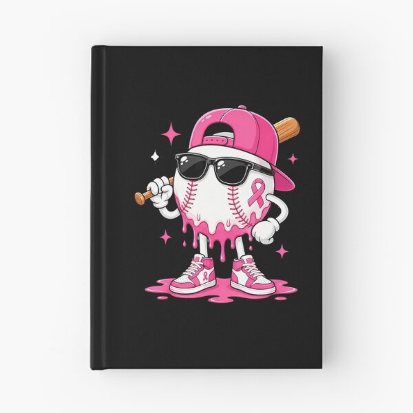 Item preview, Breast Cancer Awareness Baseball Drip Pink Ribbon Boys Kids designed and sold by RealestInternet.