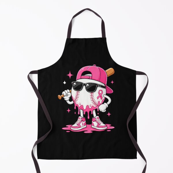 Item preview, Breast Cancer Awareness Baseball Drip Pink Ribbon Boys Kids designed and sold by RealestInternet.