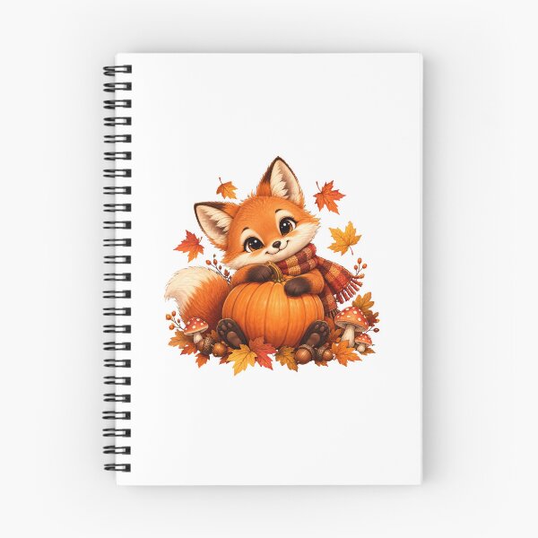 Item preview, Cute Autumn Fox Hugging Pumpkin designed and sold by MySthore.