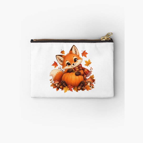 Item preview, Cute Autumn Fox Hugging Pumpkin designed and sold by MySthore.