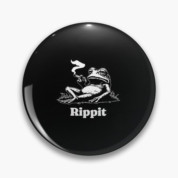 Item preview, Rippit Frog Vintage Funny Chill Toad Botanical Sunset Art designed and sold by RealestInternet.