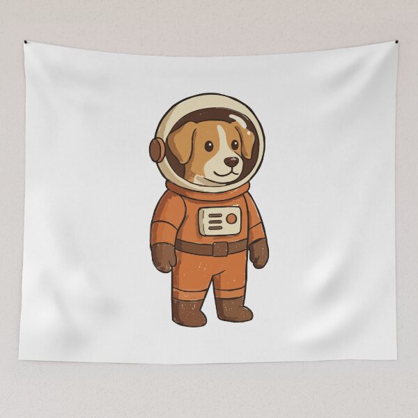 Item preview, Cute Astronaut Dog Illustration  designed and sold by didiiii74210.