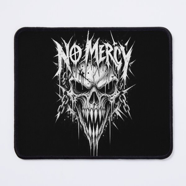 Item preview, No Mercy Skull Gothic Streetwear – Dark Horror Metal Skull Design designed and sold by Grapyziip.