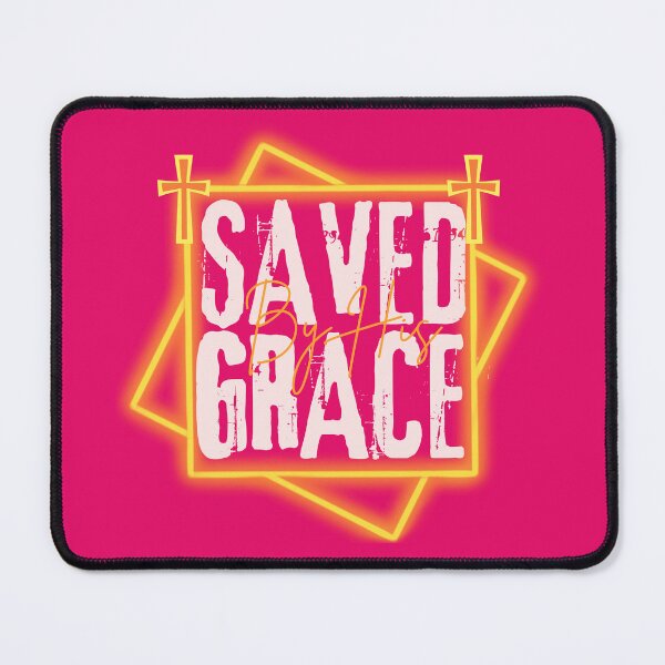 Item preview, Saved By Christ -  Christianity Inspirational Bible Verses  - Birthday Gifts For Him - Pink designed and sold by Doiemacreations.