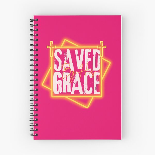 Item preview, Saved By Christ -  Christianity Inspirational Bible Verses  - Birthday Gifts For Him - Pink designed and sold by Doiemacreations.