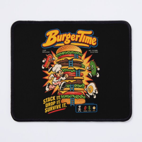 Item preview, The Great Burger Stack Job - Retro Arcade Chef designed and sold by NiremmeeArt.