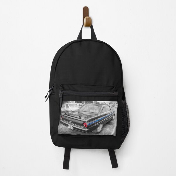 Item preview, 1965 Ford Falcon Futura Sprint Black Muscle Car Art Side Profile designed and sold by RichFrancoCars.