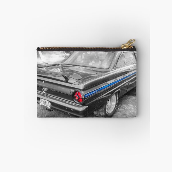Item preview, 1965 Ford Falcon Futura Sprint Black Muscle Car Art Side Profile designed and sold by RichFrancoCars.