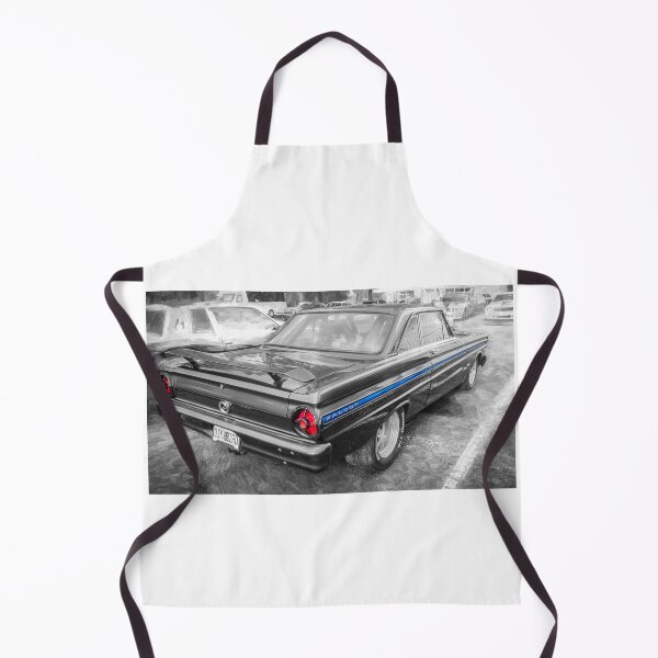 Item preview, 1965 Ford Falcon Futura Sprint Black Muscle Car Art Side Profile designed and sold by RichFrancoCars.