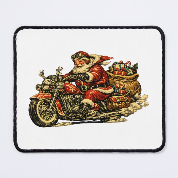 Item preview, Biker Santa Claus Motorcycle Vintage 1950s Christmas Gift designed and sold by Artycom.