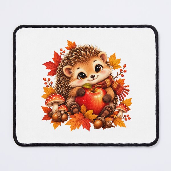 Item preview, Cute Autumn Hedgehog with Apple designed and sold by MySthore.
