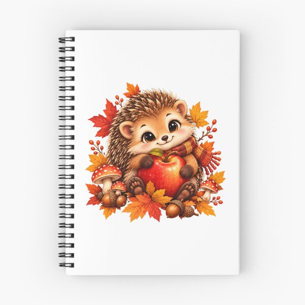 Item preview, Cute Autumn Hedgehog with Apple designed and sold by MySthore.