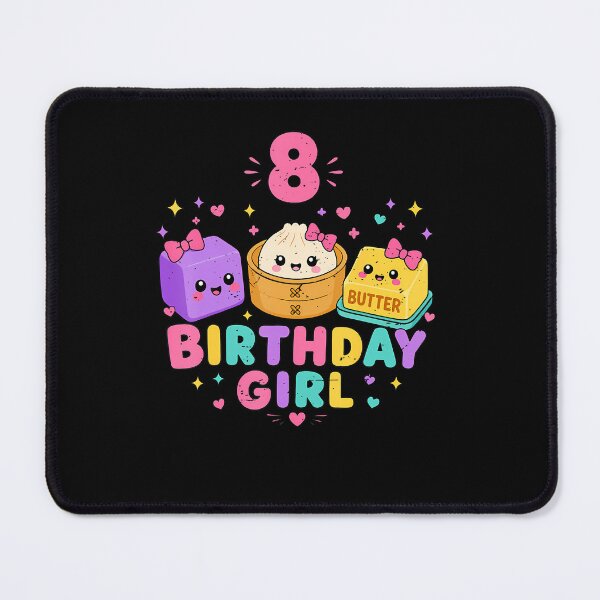 Item preview, 8Th Birthday Girl Dumpling Squishy 8 Years Old Cute Funny designed and sold by RealestInternet.