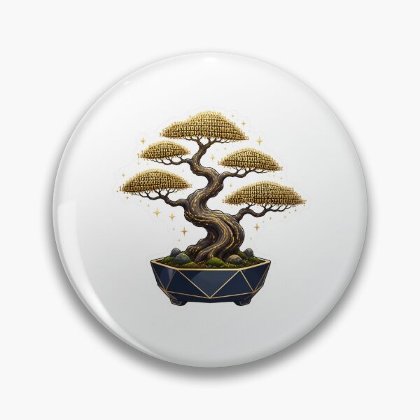 Item preview, Binary Code Bonsai Tree Minimalist Tech Botanical Sticker designed and sold by NEL-BOX.