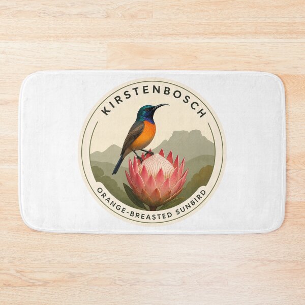 Item preview, Orange‑breasted Sunbird on Protea – Kirstenbosch Botanical Garden designed and sold by The Digital Compass.