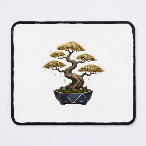 Item preview, Binary Code Bonsai Tree Minimalist Tech Botanical Sticker designed and sold by NEL-BOX.