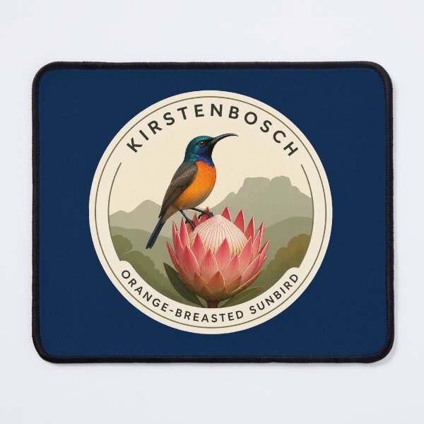 Item preview, Orange‑breasted Sunbird on Protea – Kirstenbosch Botanical Garden designed and sold by The Digital Compass.