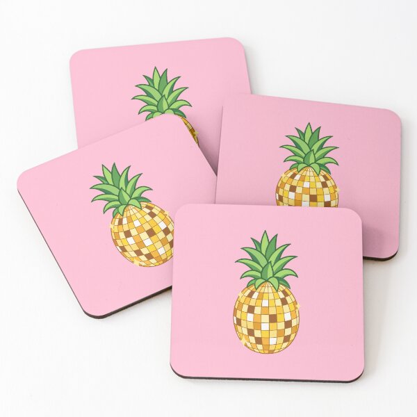 Item preview, Golden Disco Ball Pineapple. Retro Tropical Fruit. designed and sold by CoCoArt-Ua.