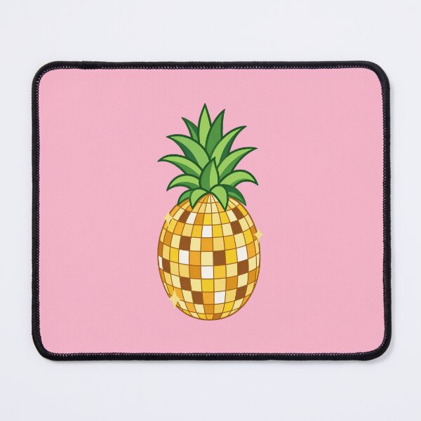 Item preview, Golden Disco Ball Pineapple. Retro Tropical Fruit. designed and sold by CoCoArt-Ua.