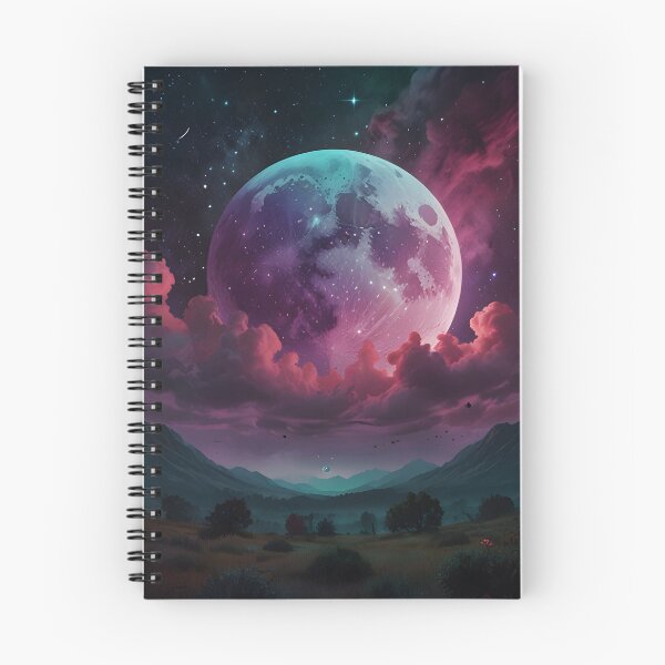 Item preview, Full Moon Neon Nebula Clouds designed and sold by Jo Art.