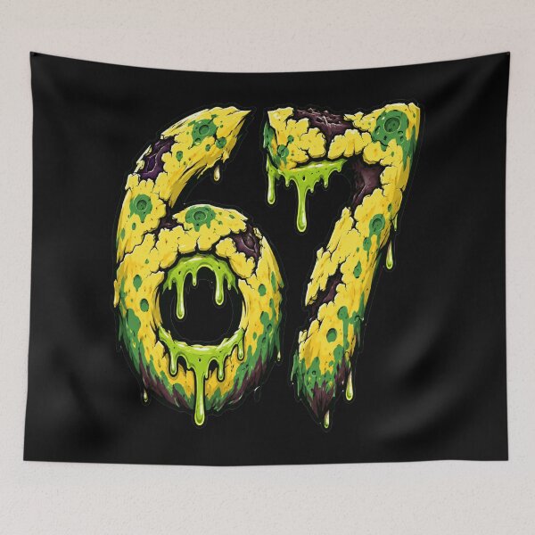 Item preview, 67 Meme Zombie Halloween Six Seven designed and sold by InkyGenies.