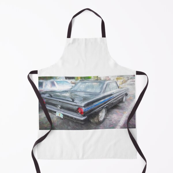 Item preview, 1965 Ford Falcon Futura Sprint Black Muscle Car Art Side Profile designed and sold by RichFrancoCars.