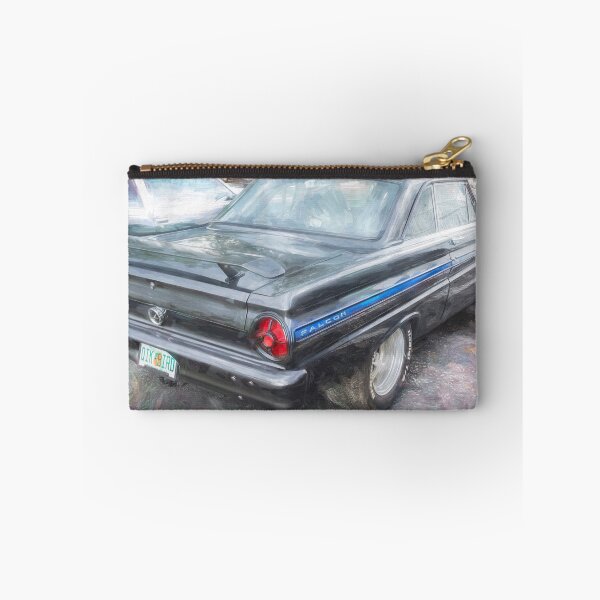 Item preview, 1965 Ford Falcon Futura Sprint Black Muscle Car Art Side Profile designed and sold by RichFrancoCars.