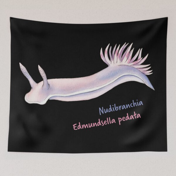 Item preview, Watercolor Nudibranch Edmundsella Pedata designed and sold by Litely.