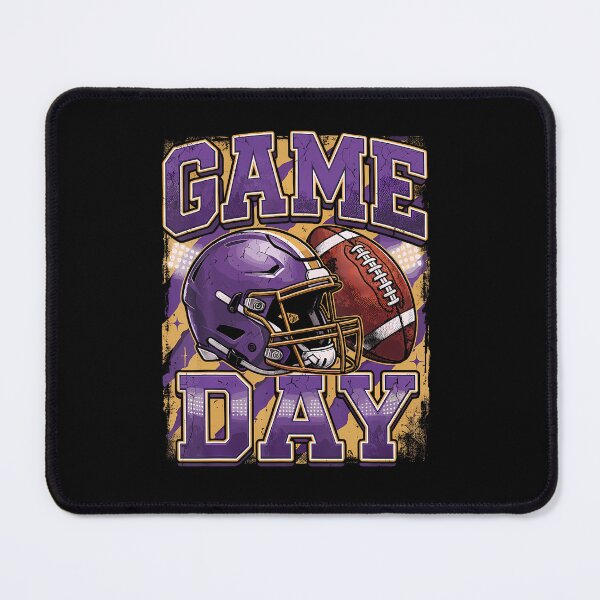 Item preview, Game Day Football Purple And Gold designed and sold by RealestInternet.