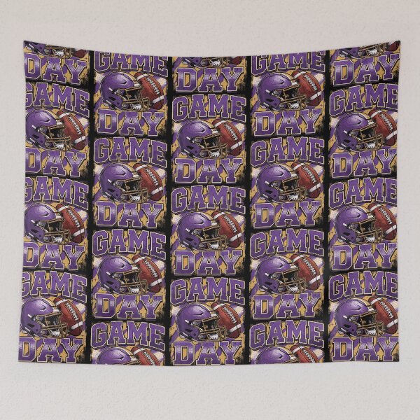 Item preview, Game Day Football Purple And Gold designed and sold by RealestInternet.