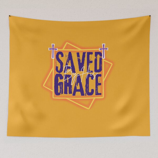 Item preview, Saved By Christ -  Jesus Inspirational Words  - Birthday Gifts For Mom - Orange designed and sold by Doiemacreations.