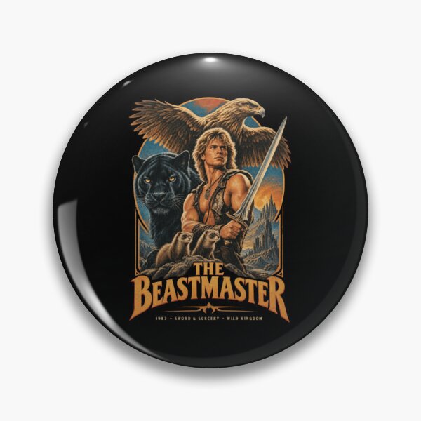 Item preview, The Three Beasts - The Beastmaster 1982 Retro Fantasy designed and sold by NiremmeeArt.