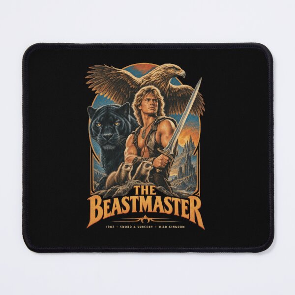 Item preview, The Three Beasts - The Beastmaster 1982 Retro Fantasy designed and sold by NiremmeeArt.