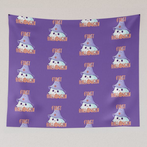 Item preview, First Halloween (on Purple) designed and sold by PawsitiveMum3.