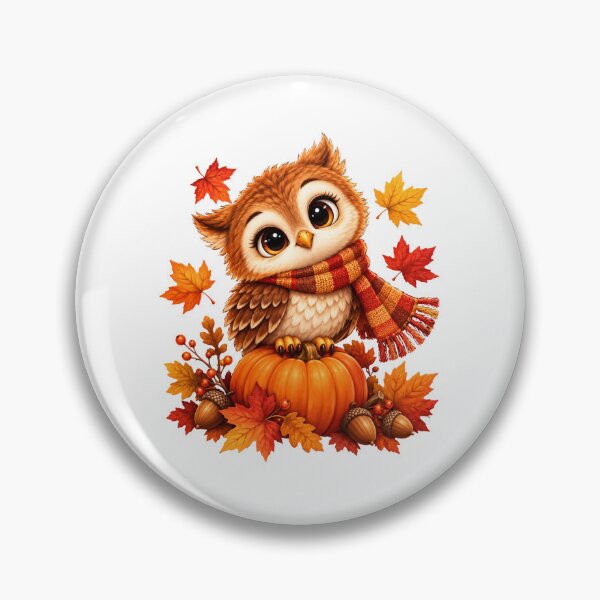Item preview, Cute Autumn Owl on Pumpkin designed and sold by MySthore.