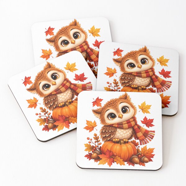 Item preview, Cute Autumn Owl on Pumpkin designed and sold by MySthore.