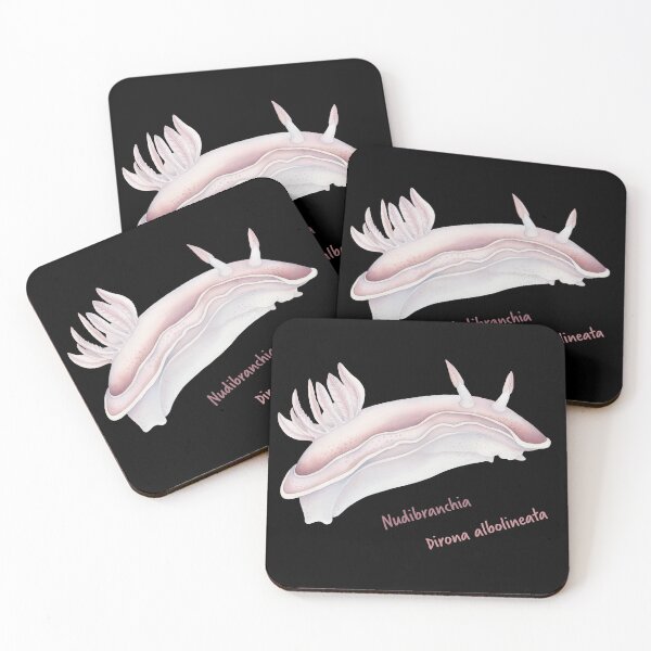 Item preview, Watercolor Nudibranch Dirona Albolineata designed and sold by Litely.