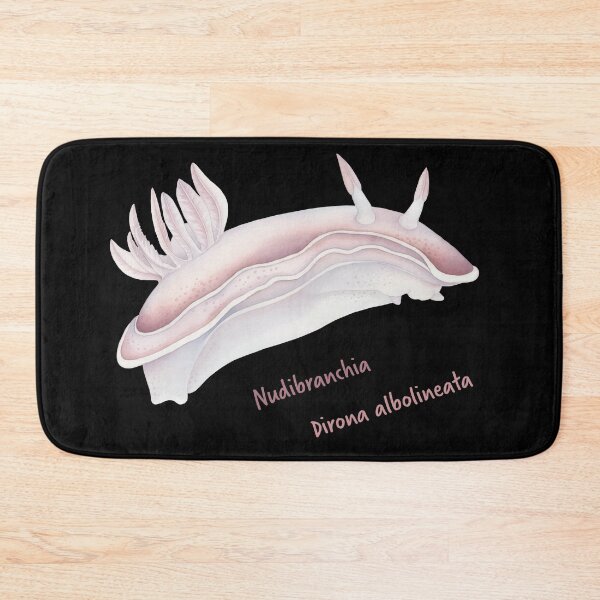 Item preview, Watercolor Nudibranch Dirona Albolineata designed and sold by Litely.