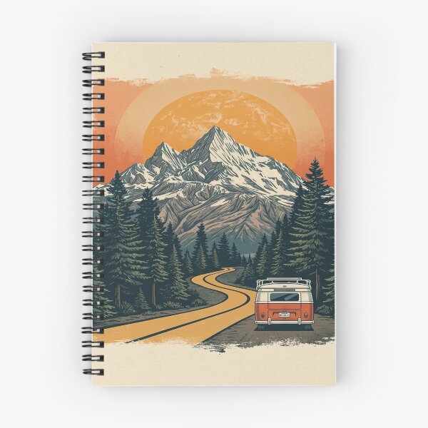 Item preview, Spooky Halloween Mountain Road Trip Camper Van – Vintage Adventure Halloween Design designed and sold by mrworld000.