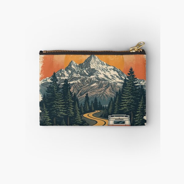Item preview, Spooky Halloween Mountain Road Trip Camper Van – Vintage Adventure Halloween Design designed and sold by mrworld000.