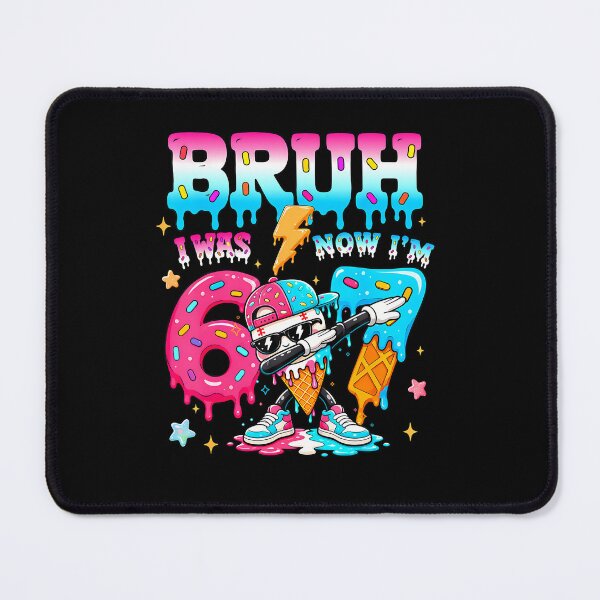 Item preview, Bruh I Was 6 Now I'M 7 Ice Cream Dabbing 7Th Birthday Drip  designed and sold by RealestInternet.