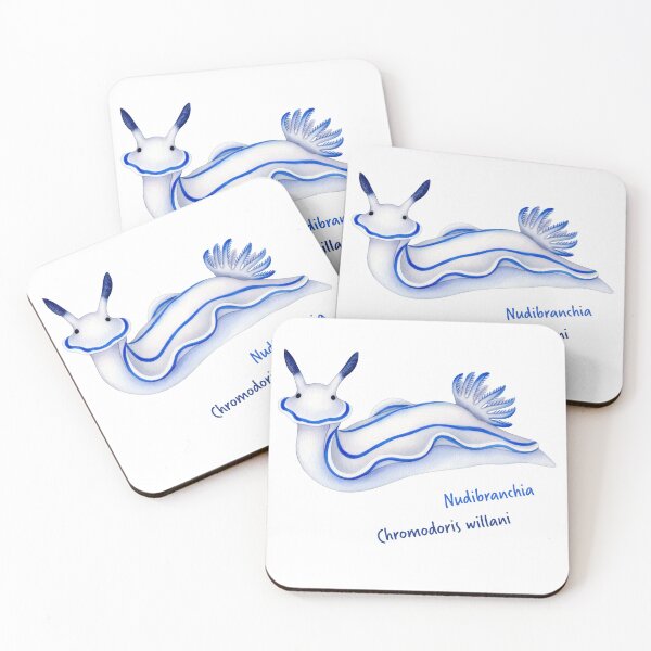 Item preview, Watercolor Nudibranch Chromodoris Willani designed and sold by Litely.