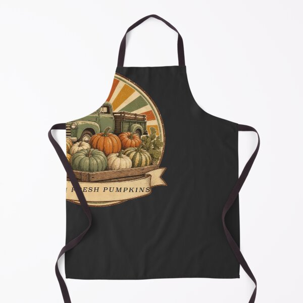 Item preview, Farm Fresh Pumpkins Vintage Truck Fall Badge designed and sold by RetroThreadWorks.