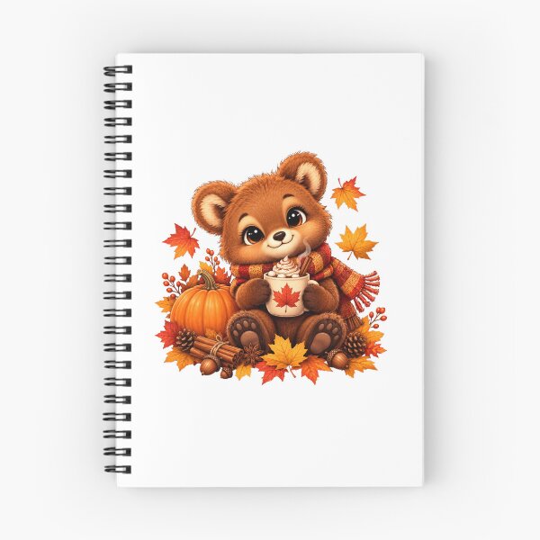Item preview, Cute Autumn Bear with Hot Cocoa designed and sold by MySthore.