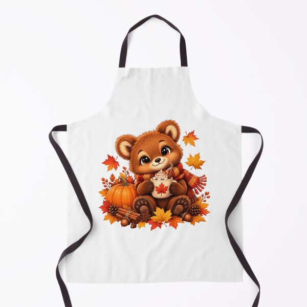 Item preview, Cute Autumn Bear with Hot Cocoa designed and sold by MySthore.