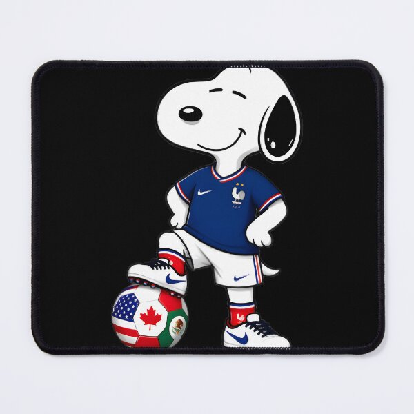 Item preview, Funny Snoopy Soccer Player Design Featuring France World Cup Team Spirit designed and sold by CG737.