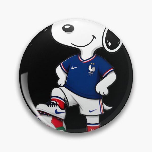 Item preview, Funny Snoopy Soccer Player Design Featuring France World Cup Team Spirit designed and sold by CG737.