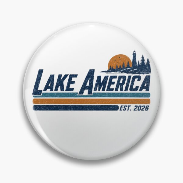 Item preview, Lake America Great Lakes Vintage Graphic EST 2026 designed and sold by Thread&Fable.