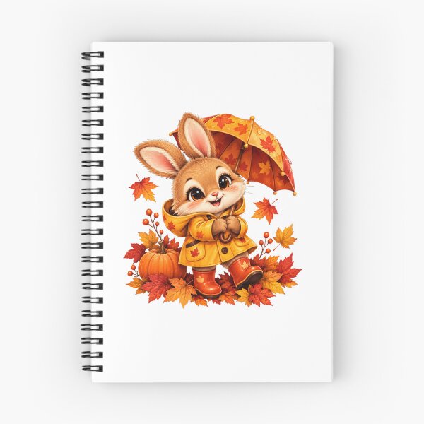 Item preview, Cute Autumn Bunny with Umbrella designed and sold by MySthore.